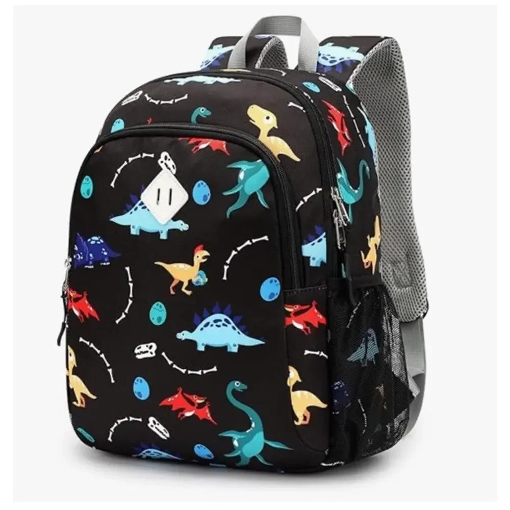 Dinosaur Kids Backpack 15” Lightweight Water‑Resistant School Reflective Bag NEW